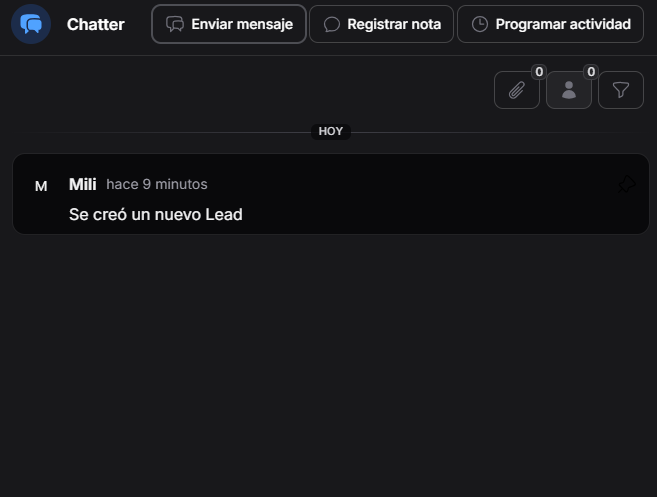 Chatter de Lead